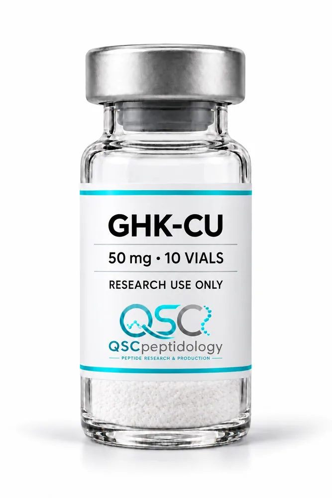 GHK-Cu 50mg (10 hettuglas pakkning) QSC Peptidology